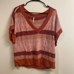 Free People Rust Orange Sweater